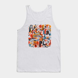 Mid Century Abstract Jazz Tank Top